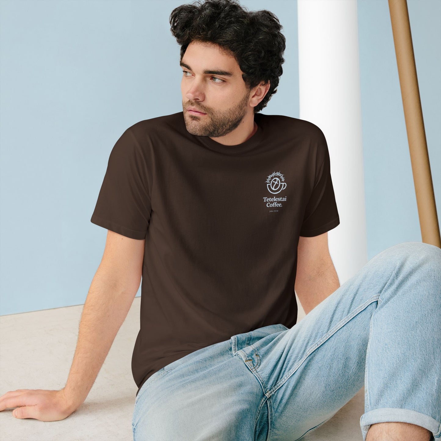 Tetelestai Coffee Organic Cotton T-Shirt - Casual Comfort for Coffee Lovers