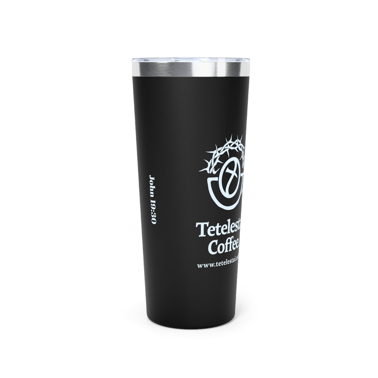 Inspirational Coffee Tumbler | 22oz Vacuum Insulated with Bible Verse Design