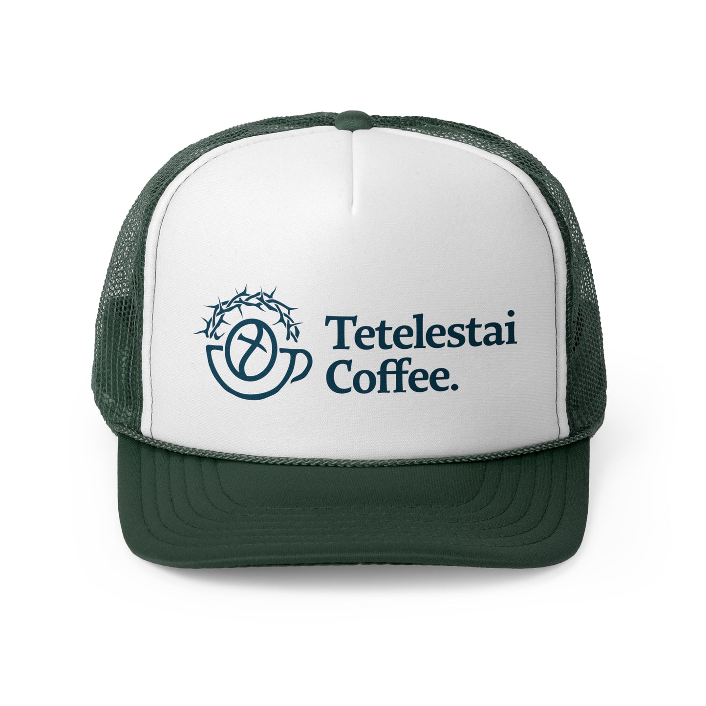 Tetelestai Coffee Trucker Cap - Stylish Coffee Lovers Hat for Casual Outings and Events