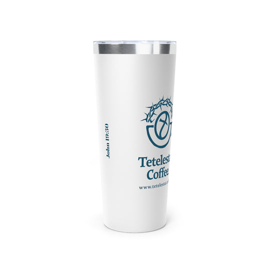 Inspirational Coffee Tumbler | 22oz Vacuum Insulated with Bible Verse Design