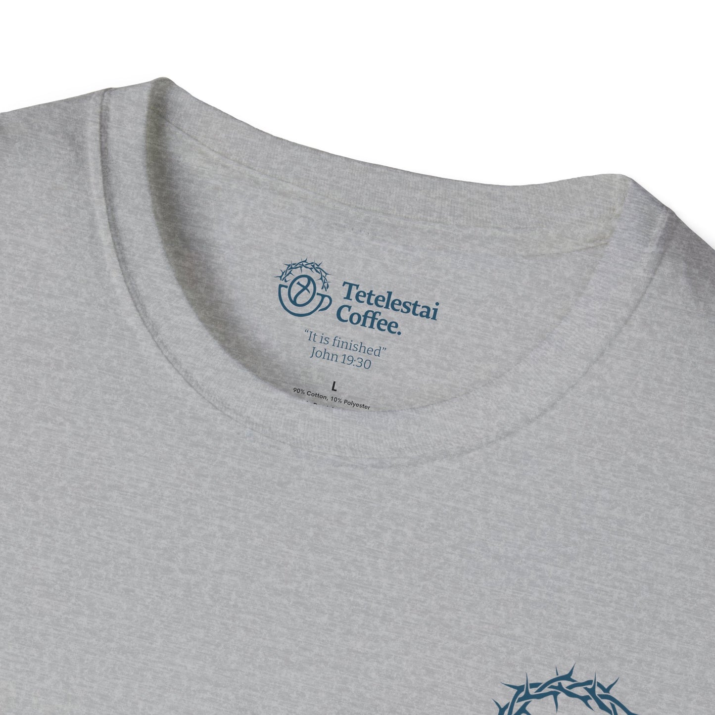 Tetelestai Coffee Logo Unisex Softstyle T-Shirt v2.0