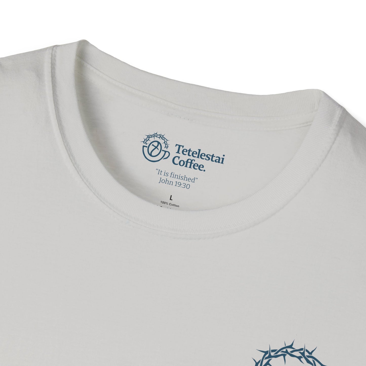 Tetelestai Coffee Logo Unisex Softstyle T-Shirt v2.0