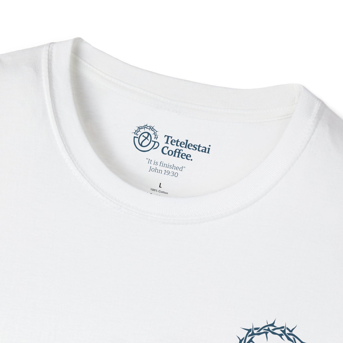 Tetelestai Coffee Logo Unisex Softstyle T-Shirt v2.0