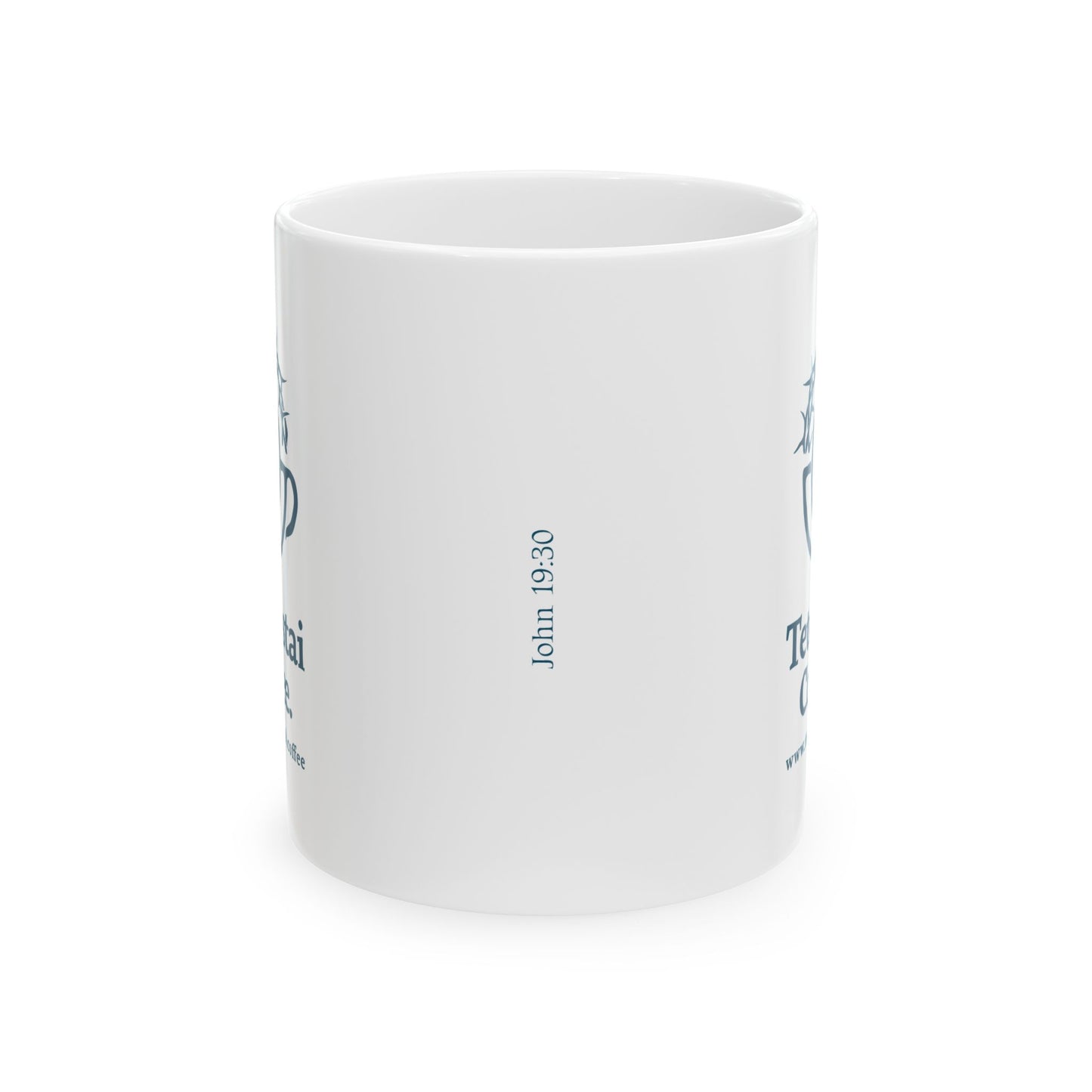 Inspirational Ceramic Mug - John 19:30 - Perfect Gift for Coffee Lovers