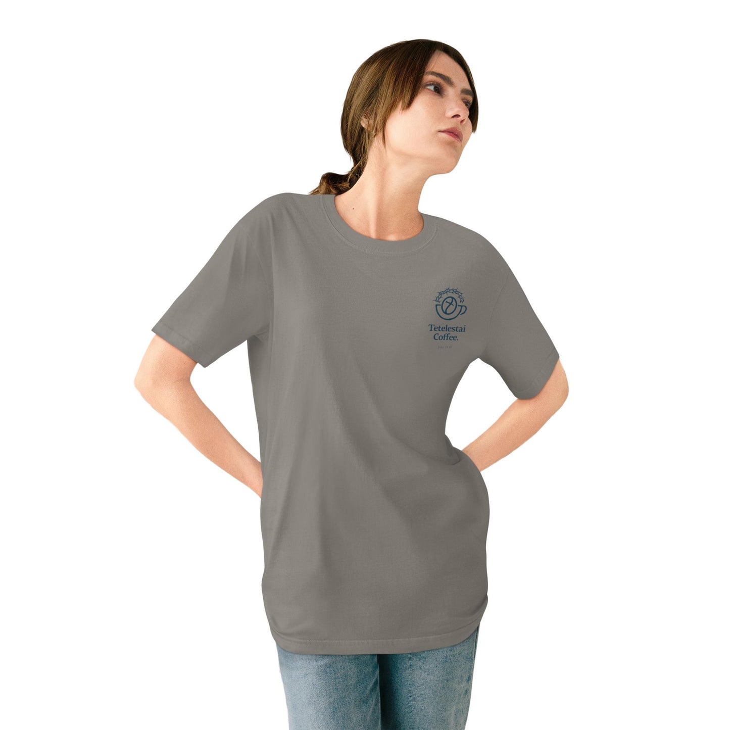 Tetelestai Coffee Organic Cotton T-Shirt - Casual Comfort for Coffee Lovers