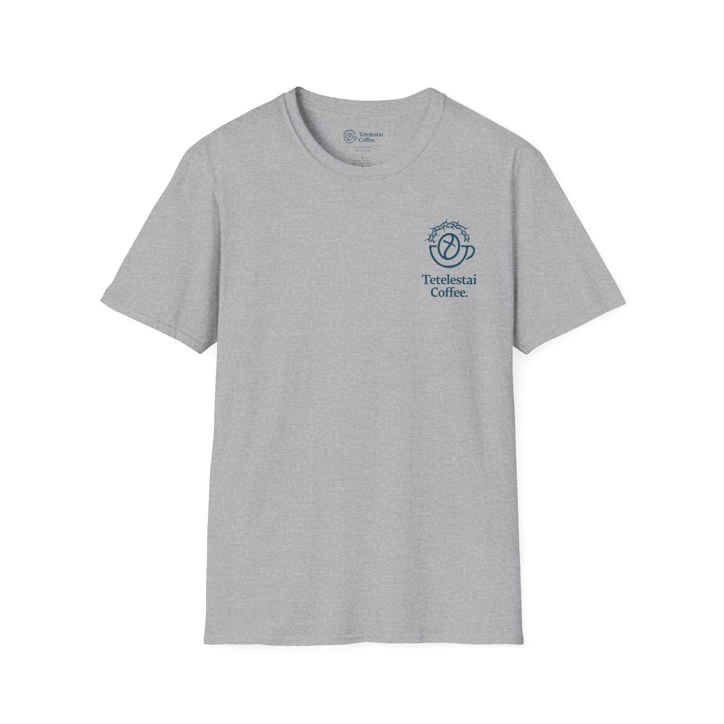 Tetelestai Coffee Logo Unisex Softstyle T-Shirt v2.0