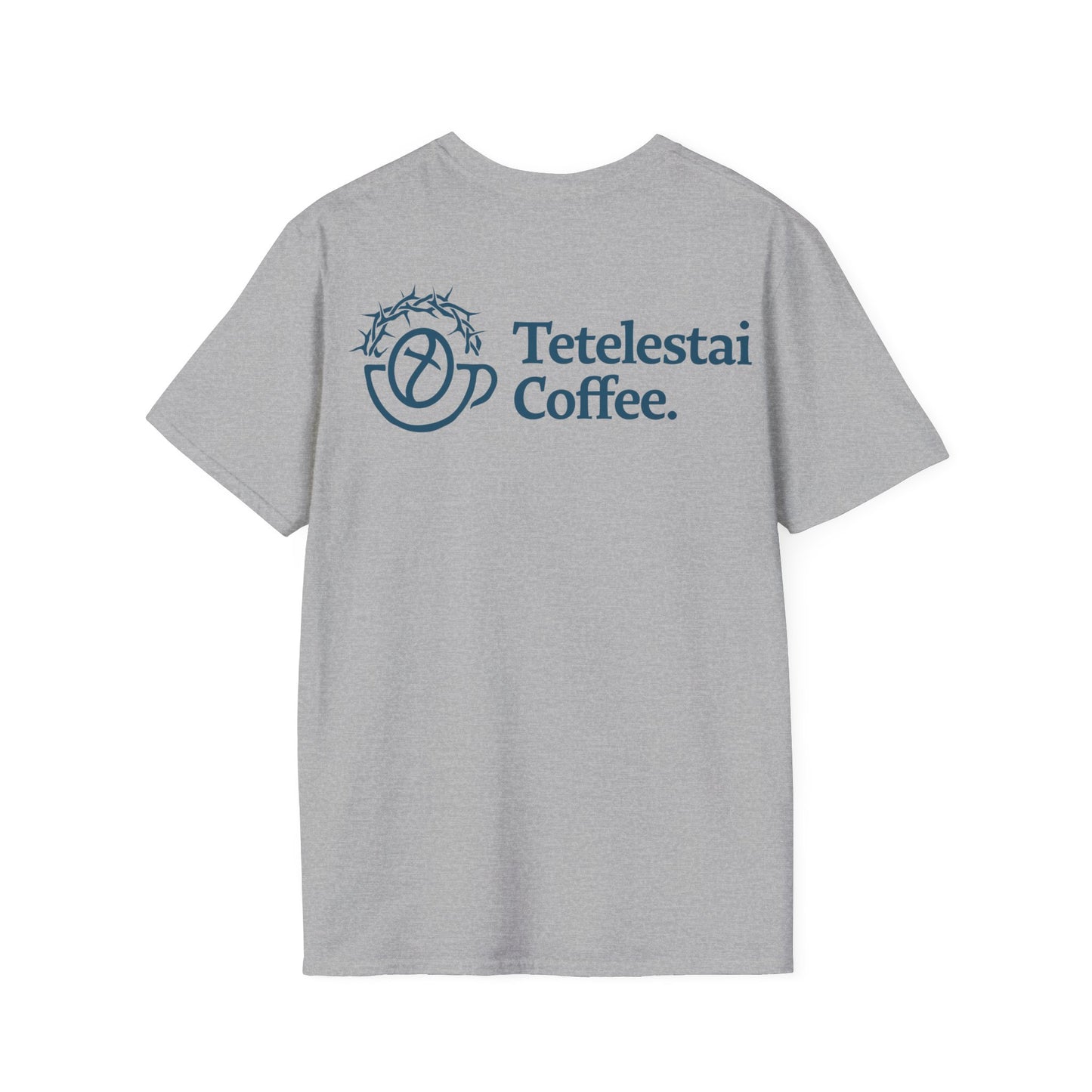 Tetelestai Coffee Logo Unisex Softstyle T-Shirt v2.0