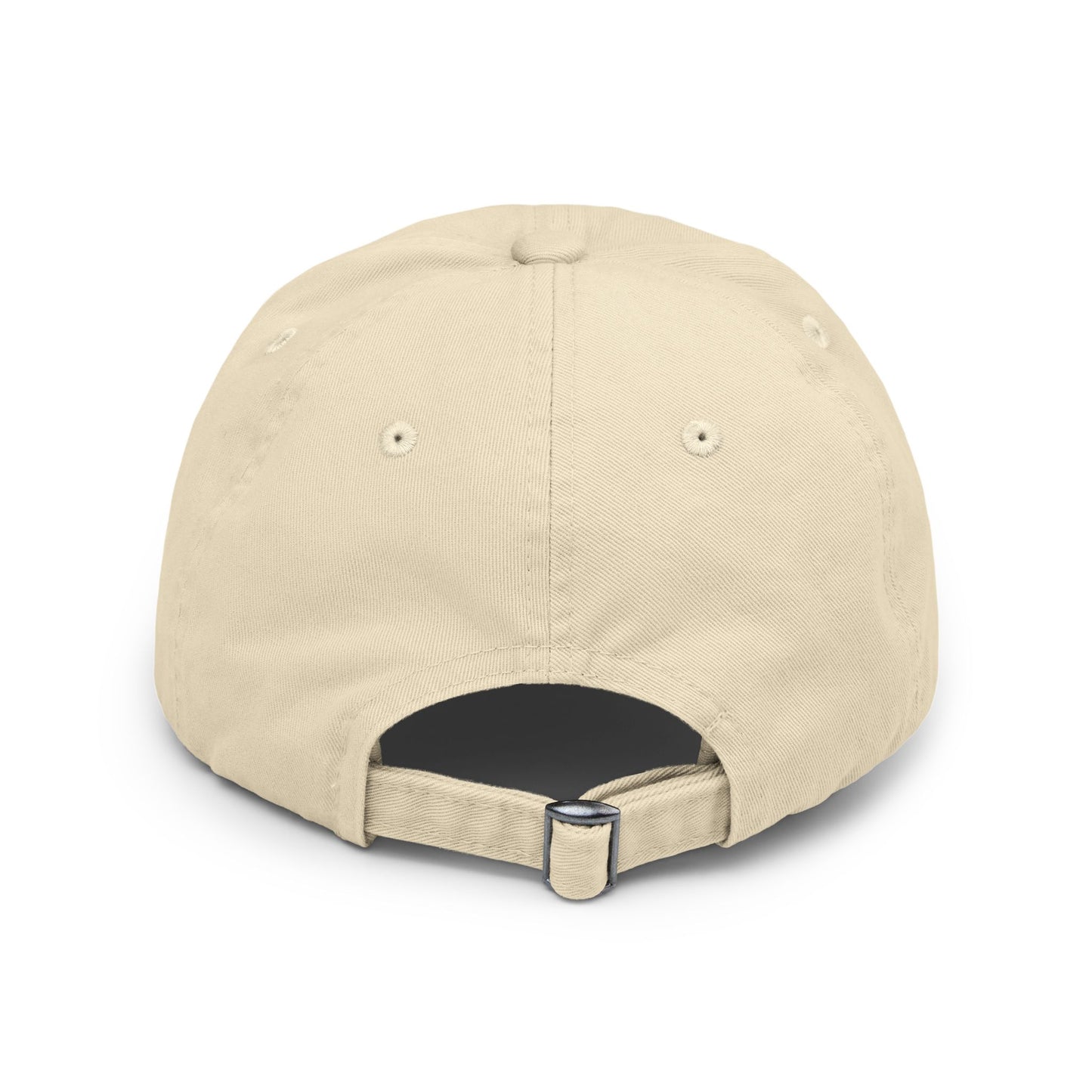 Unisex Distressed Cap with Tetelestai Coffee Logo - Casual Style for Coffee Lovers