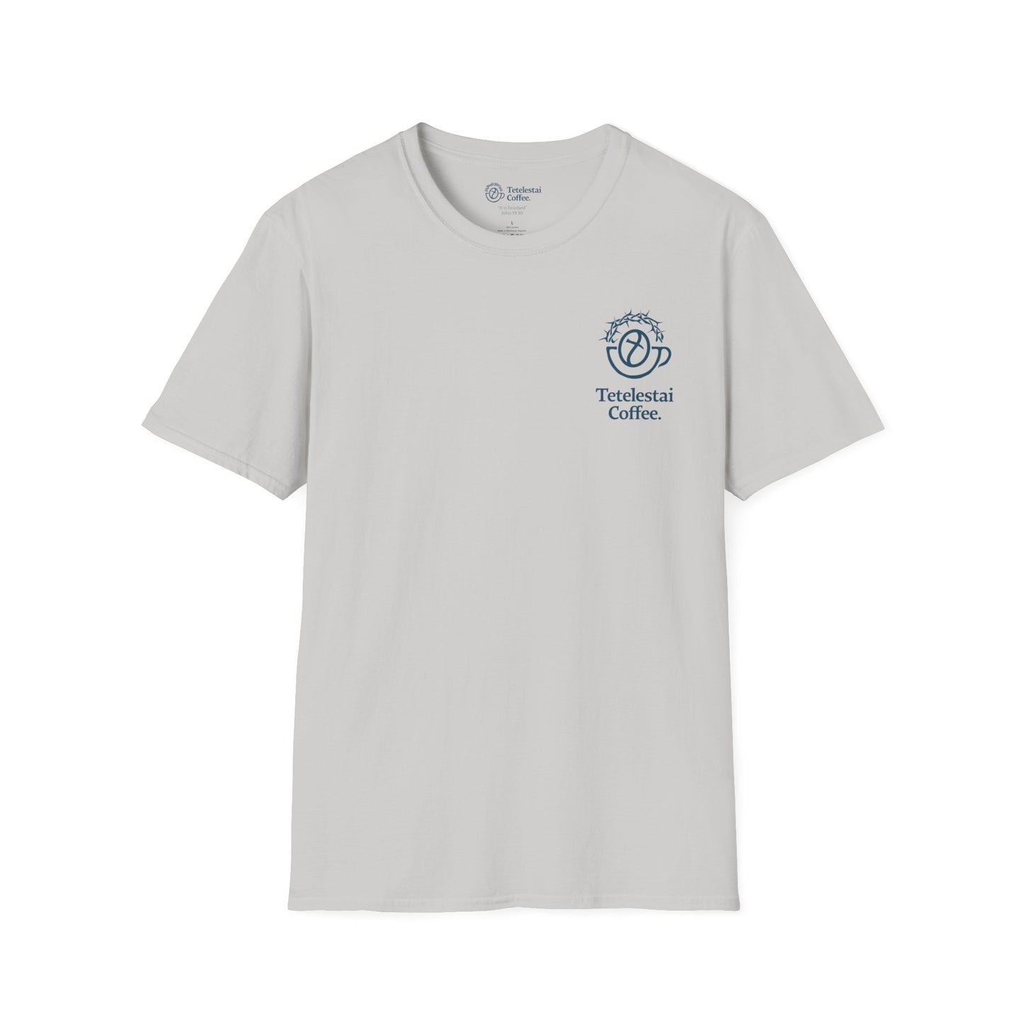 Tetelestai Coffee Logo Unisex Softstyle T-Shirt v2.0